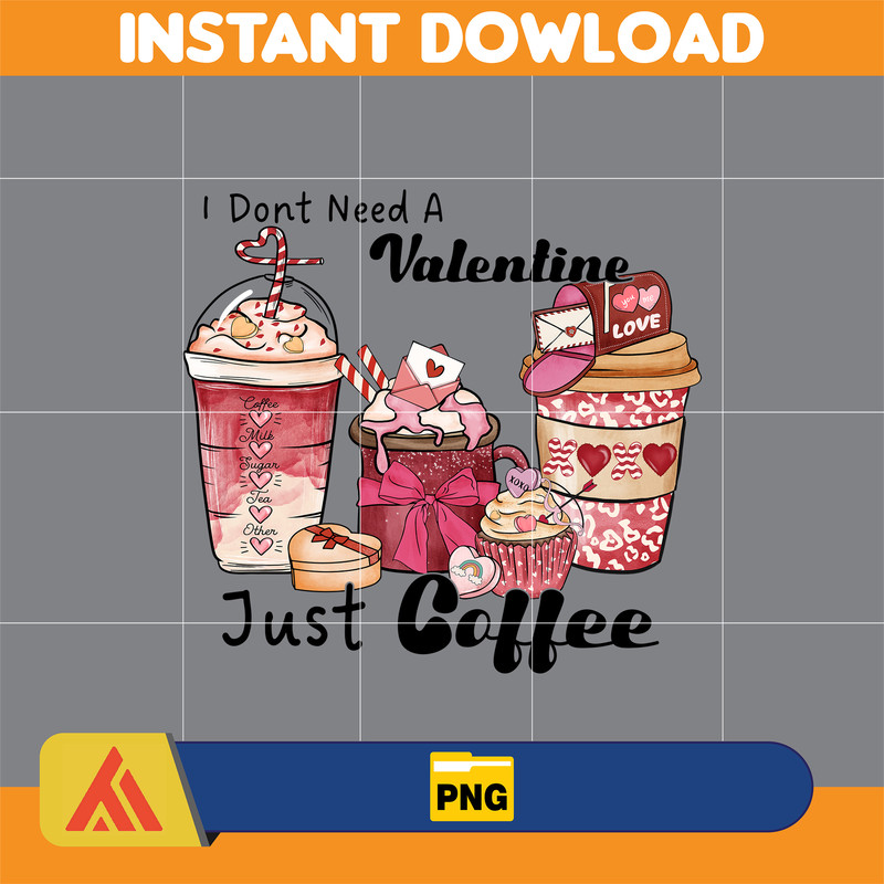 Valentine Coffee Png, Valentine Coffee Png, Valentine Drinks Png, Latte Drink Png, XOXO Png, Coffee Lover, Valentine Digital Download (12).jpg