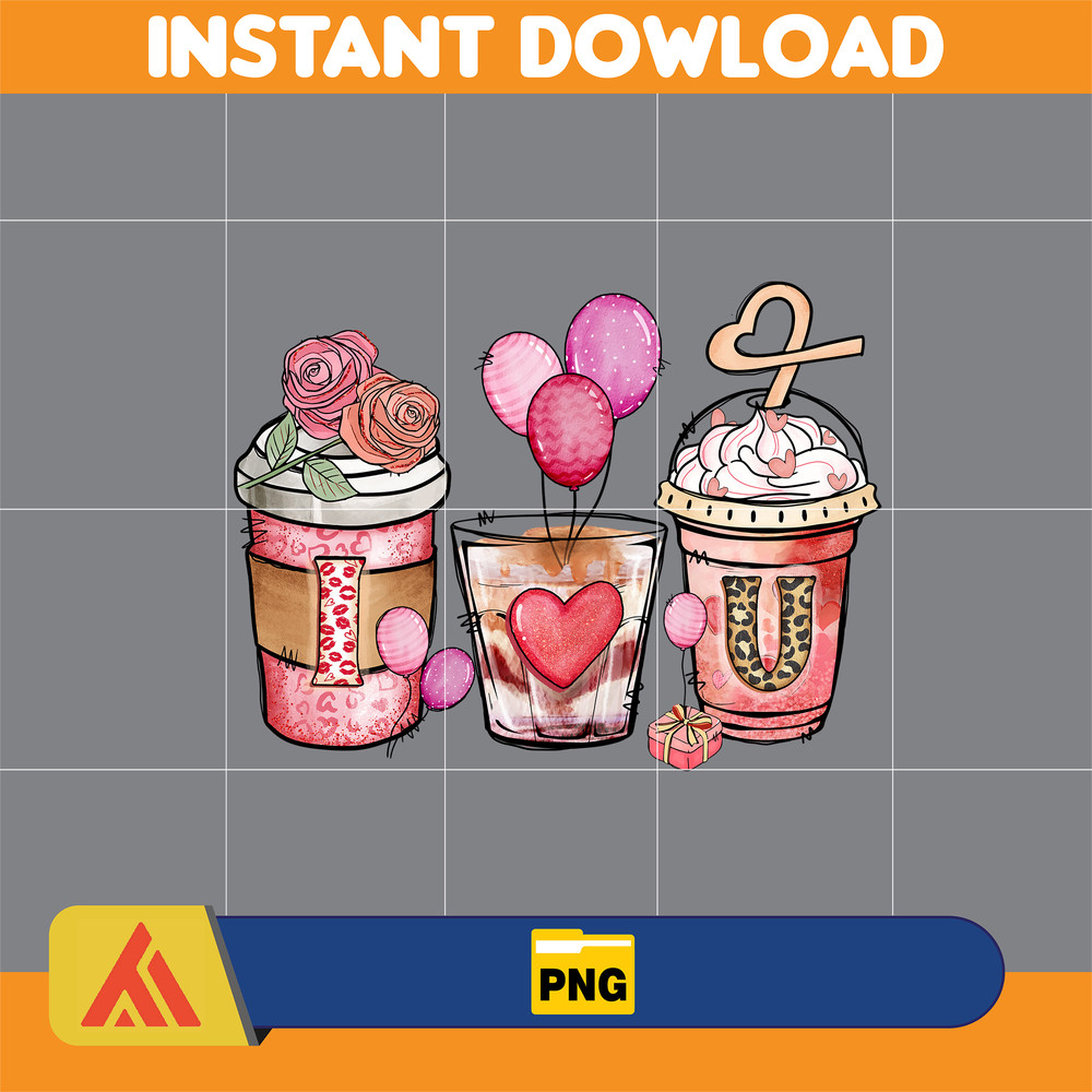 Valentine Coffee Png, Valentine Coffee Png, Valentine Drinks Png, Latte Drink Png, XOXO Png, Coffee Lover, Valentine Digital Download (13).jpg