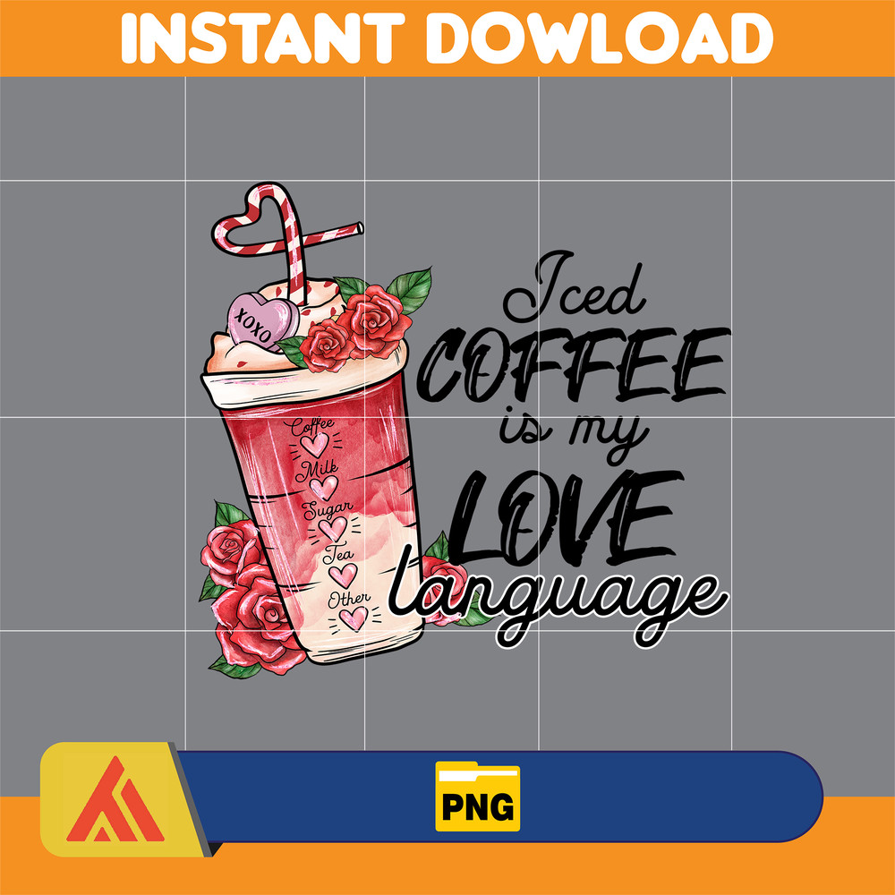 Valentine Coffee Png, Valentine Coffee Png, Valentine Drinks Png, Latte Drink Png, XOXO Png, Coffee Lover, Valentine Digital Download (14).jpg
