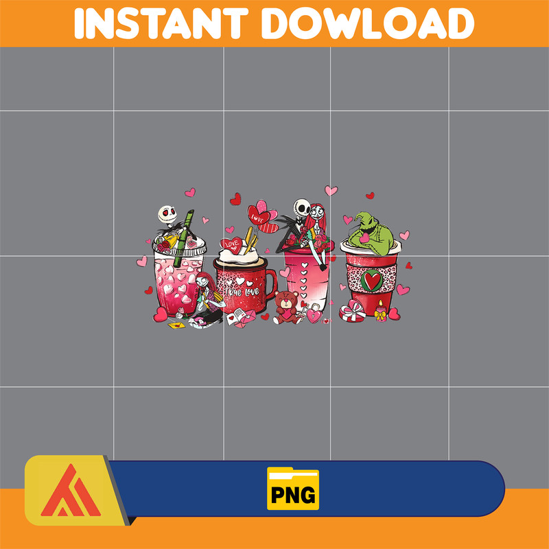 Valentine Coffee Png, Valentine Coffee Png, Valentine Drinks Png, Latte Drink Png, XOXO Png, Coffee Lover, Valentine Digital Download (4).jpg