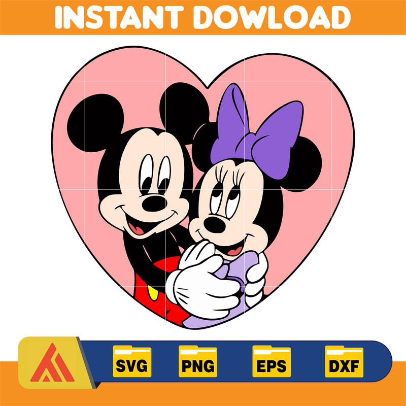 Valentines Day cartoon Svg, Cartoon Valentines Day Svg, Valentines Day Svg for sublimation, Mouse Svg (5).jpg