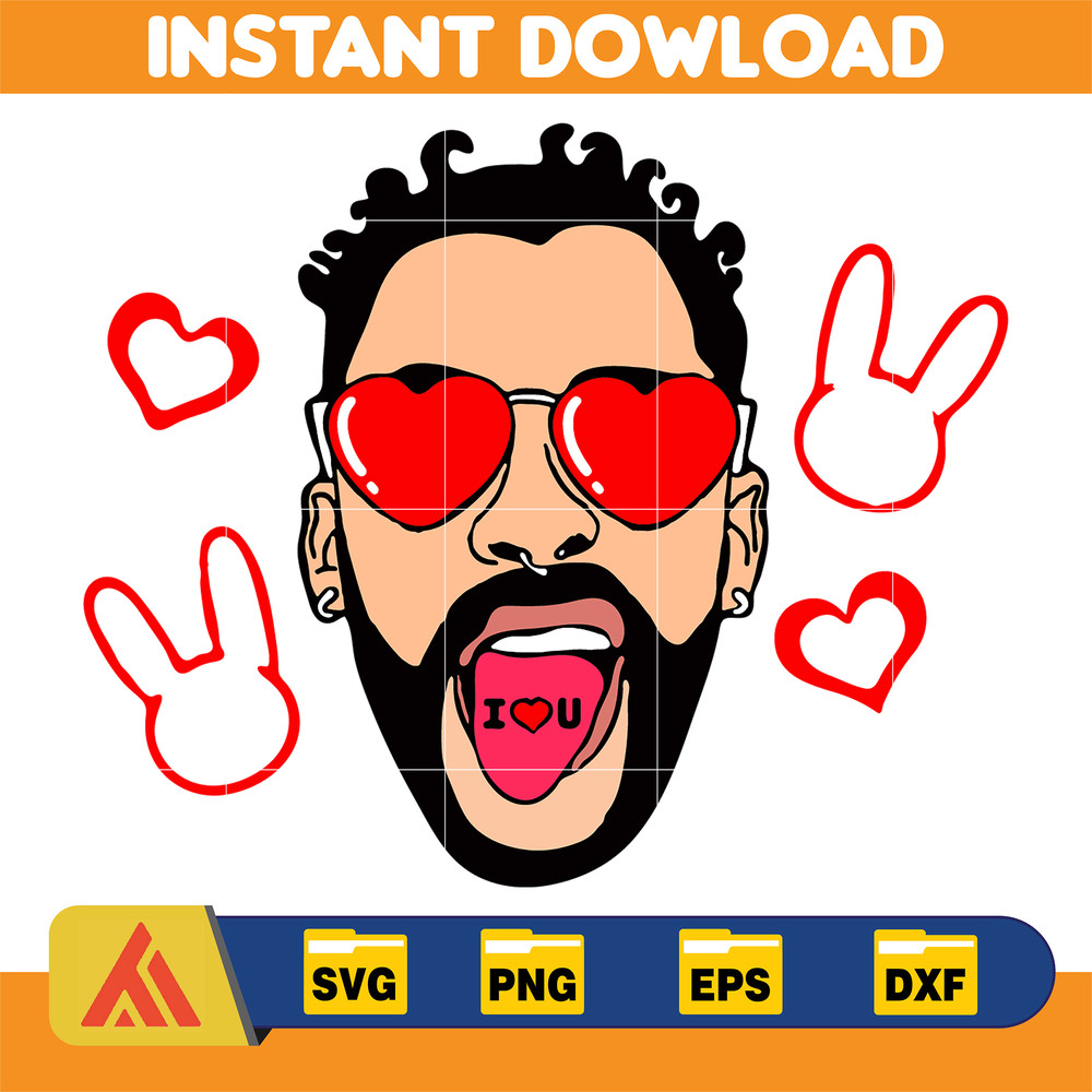 Bad Bunny Valentines Day Svg, Benito Svg, Un Valentina Sin Ti, Bad Bunny Svg, Cricut Svg, Valentine's Day (2).jpg