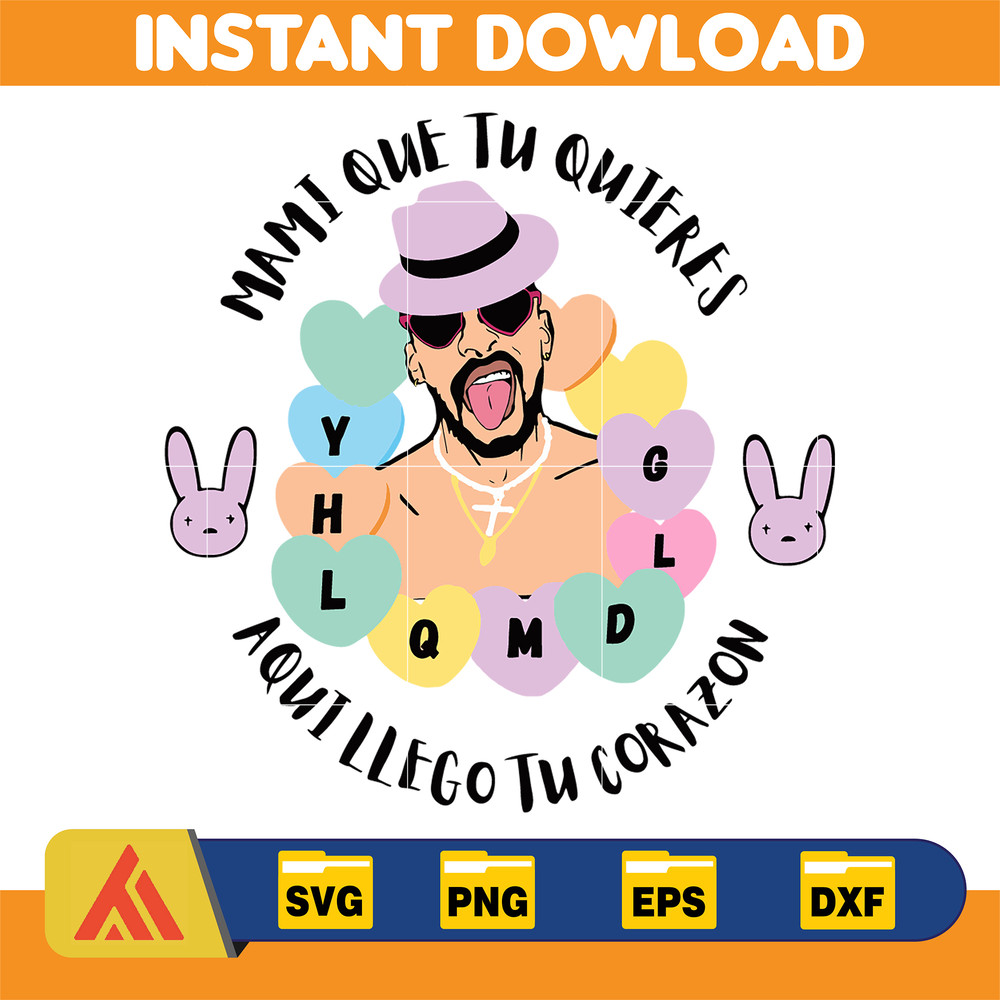 Bad Bunny Valentines Day Svg, Benito Svg, Un Valentina Sin Ti, Bad Bunny Svg, Cricut Svg, Valentine's Day (6).jpg