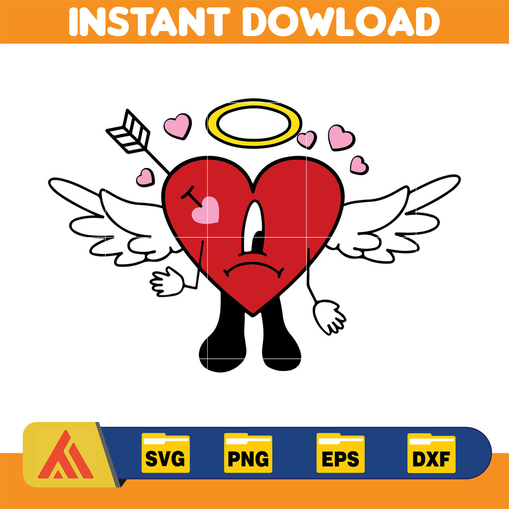 Bad Bunny Valentines Day Svg, Benito Svg, Un Valentina Sin Ti, Bad Bunny Svg, Cricut Svg, Valentine's Day (8).jpg