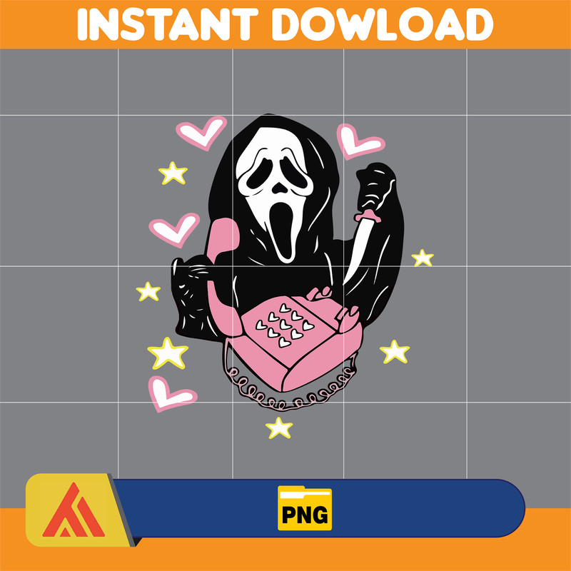 Ghostface Horror Valentine PNG, Valentine's Day Horror Character, Horror Valentine Png, Valentine's Day Png (4).jpg