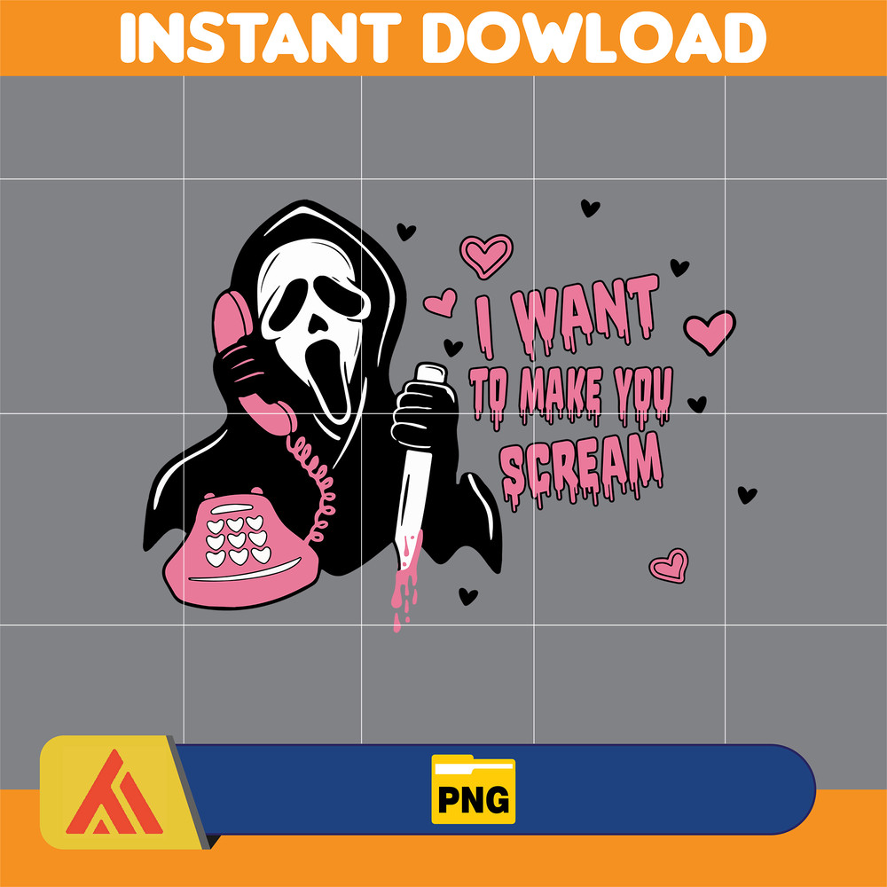 Ghostface Horror Valentine PNG, Valentine's Day Horror Character, Horror Valentine Png, Valentine's Day Png (6).jpg