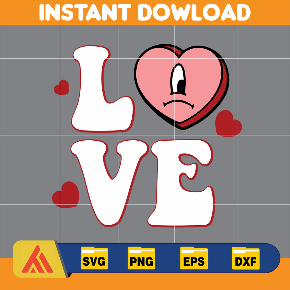 Bad Bunny Valentines Day Svg, Benito Svg, Un Valentina Sin Ti, Bad Bunny Png, Cricut Svg, Valentine's Day Svg (5).jpg