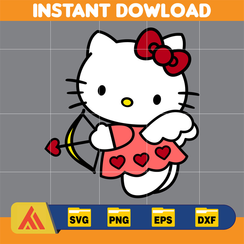 Hello Cats Valentine Svg, Valentines Day Kitty Svg Svg, Kawaii Kitty Svg, Valentines Day Svg (9).jpg