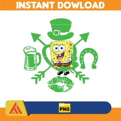 sungerbob happy st patrick's day svg, cartoon st patrick's day, winnie the pooh, saint patrick's day, toy story