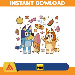 bluey summer png, bluey summer png, grannies bluey png, bluey bingo png, bluey birthday png, bluey friends png.