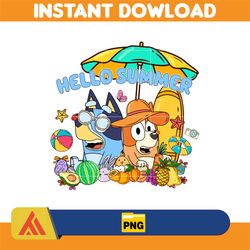 bluey summer png, bluey summer png, grannies bluey png, bluey bingo png, bluey birthday png. bluey friends png