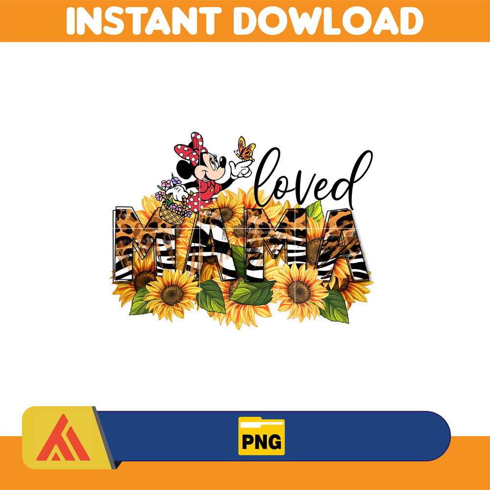 Love Mama Png, Mother's Super Mom Png, Retro Cartoon Film Mama Png, Mama Blumen Png, Maus und Freunde Png, Instant Download.jpg