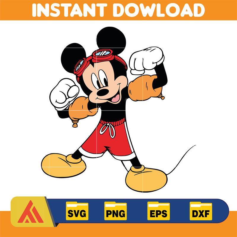Summer Mickey, Summer Minnie, Mickey and Minnie Beach Time, Layered and Editable Files, Instant Download (1).jpg