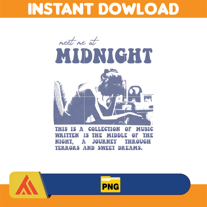 Meet Me At Midnight Png, Swiftie Png, Taylor The Eras Tour Png, Flower Taylor Png, Taylor Fan Png, Taylors Version, Eras Tour Merch Png.jpg