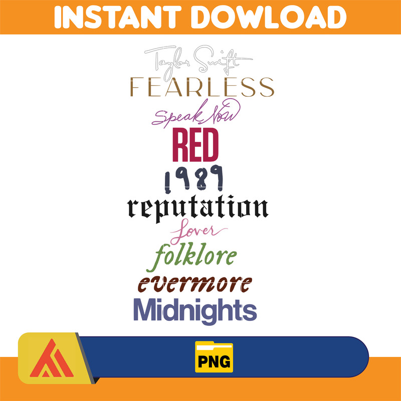 Taylor Albums Color Png, Swiftie Png, Taylor The Eras Tour Png, Flower Taylor Png, Taylor Fan Png, Taylors Version, Eras Tour Merch Png.jpg