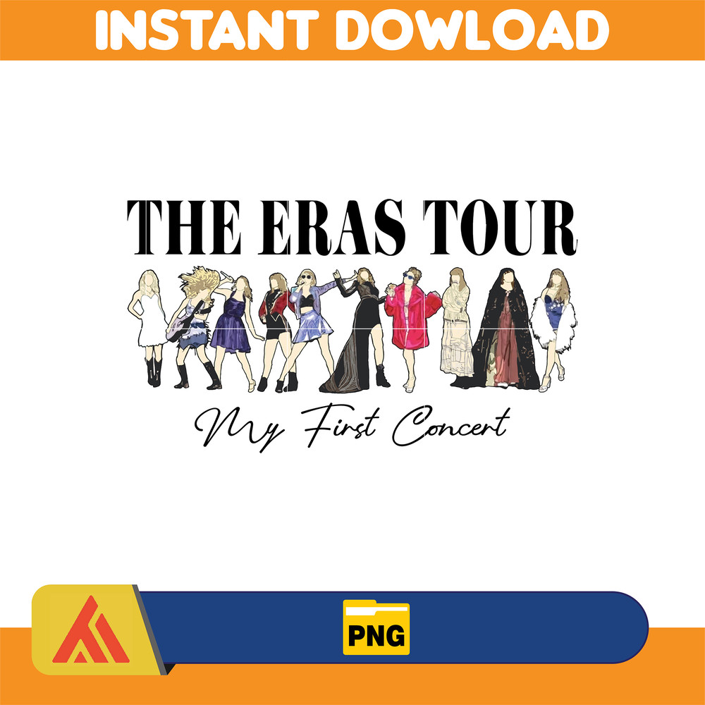 The Eras Tour My First Concert Png, Swiftie Png, Flower Taylor Png, Taylor Fan png ,Taylors Version, Eras Tour Merch Png'.jpg