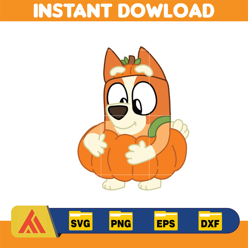 Bluey Bingo Halloween Svg, Bluey vector, Bluey Halloween Cutfile, bluey Clipart, Bluey Halloween Svg, Instant Download.jpg