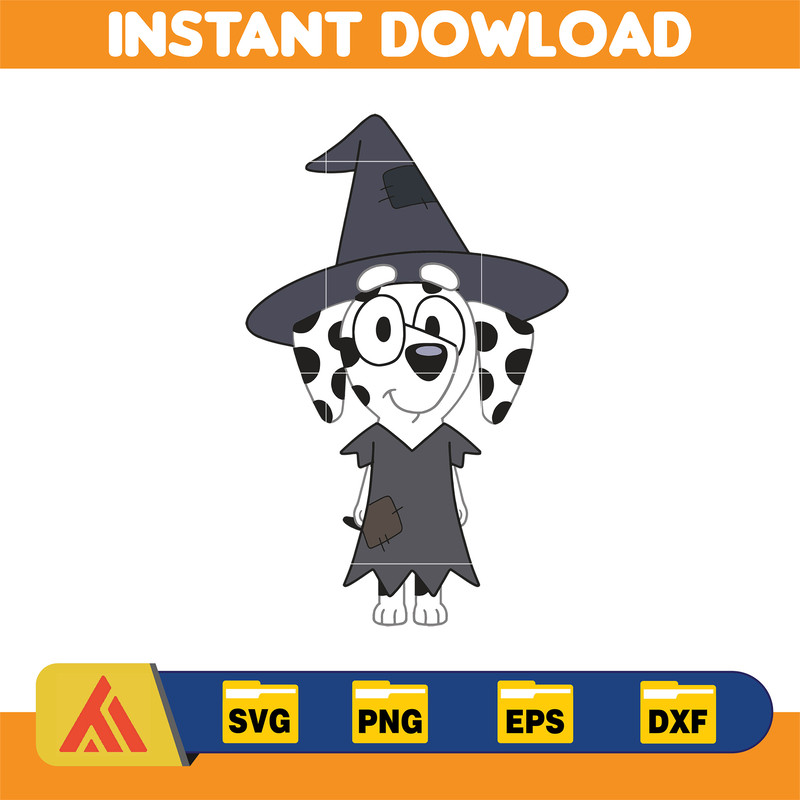 Bluey Chloe Halloween Svg, Bluey vector, Bluey Halloween Cutfile, bluey Clipart, Bluey Halloween Svg, Instant Download.jpg