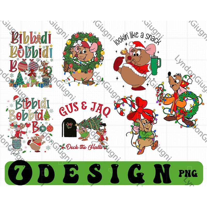 Cinderella Bibbidi Bobbidi Jaq And Gus Christmas.jpg