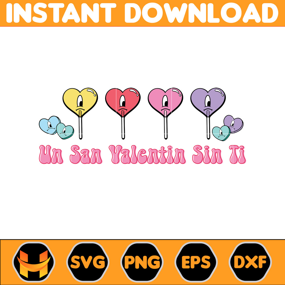 Bad Bunny Valentines Day Svg, Benito Svg, Un Valentina Sin Ti, Bad Bunny Svg, Cricut Svg, Valentine's Day (20).jpg