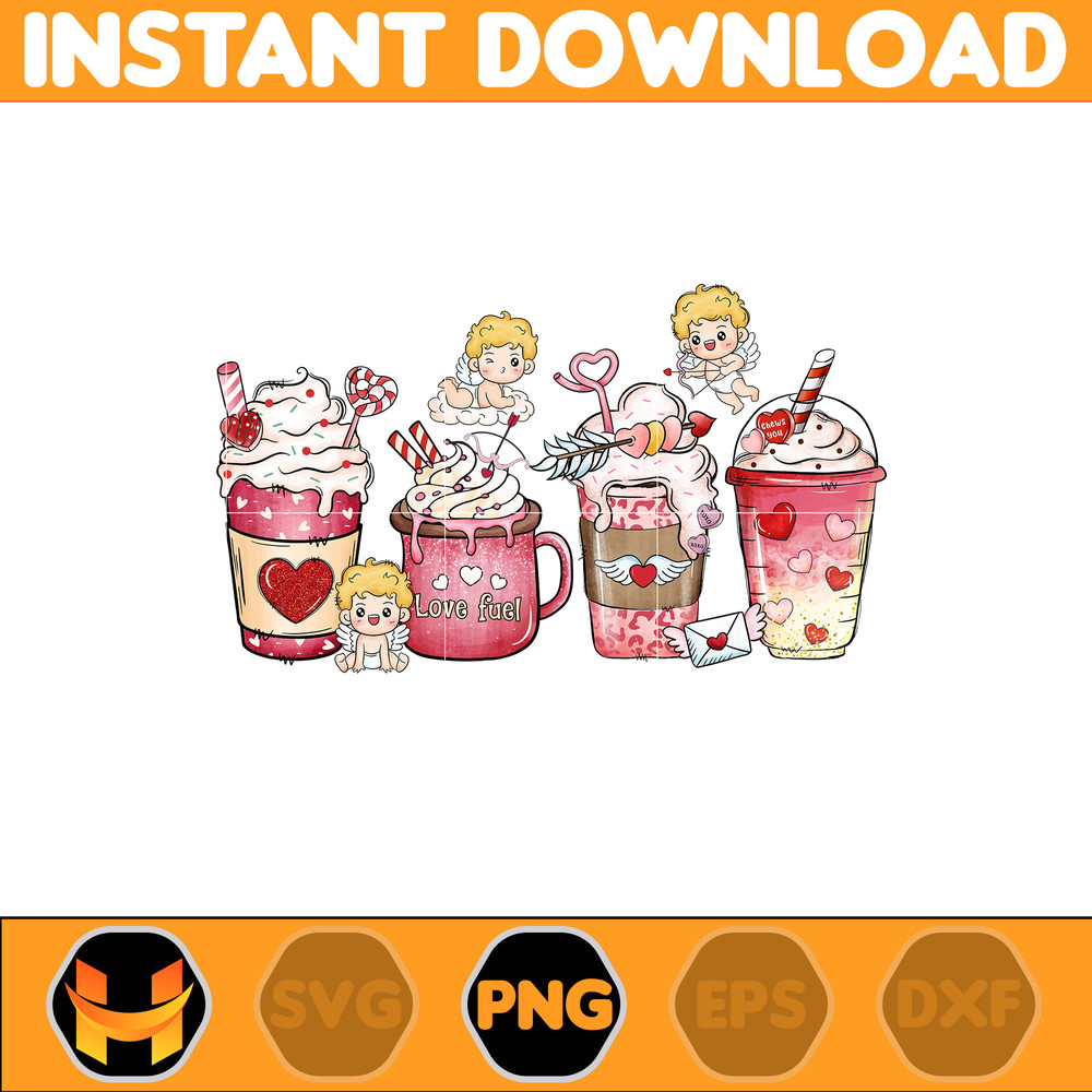 Valentine Coffee Png, Valentine Coffee Png, Valentine Drinks Png, Latte Drink Png, XOXO Png, Coffee Lover, Valentine Sublimation (14).jpg