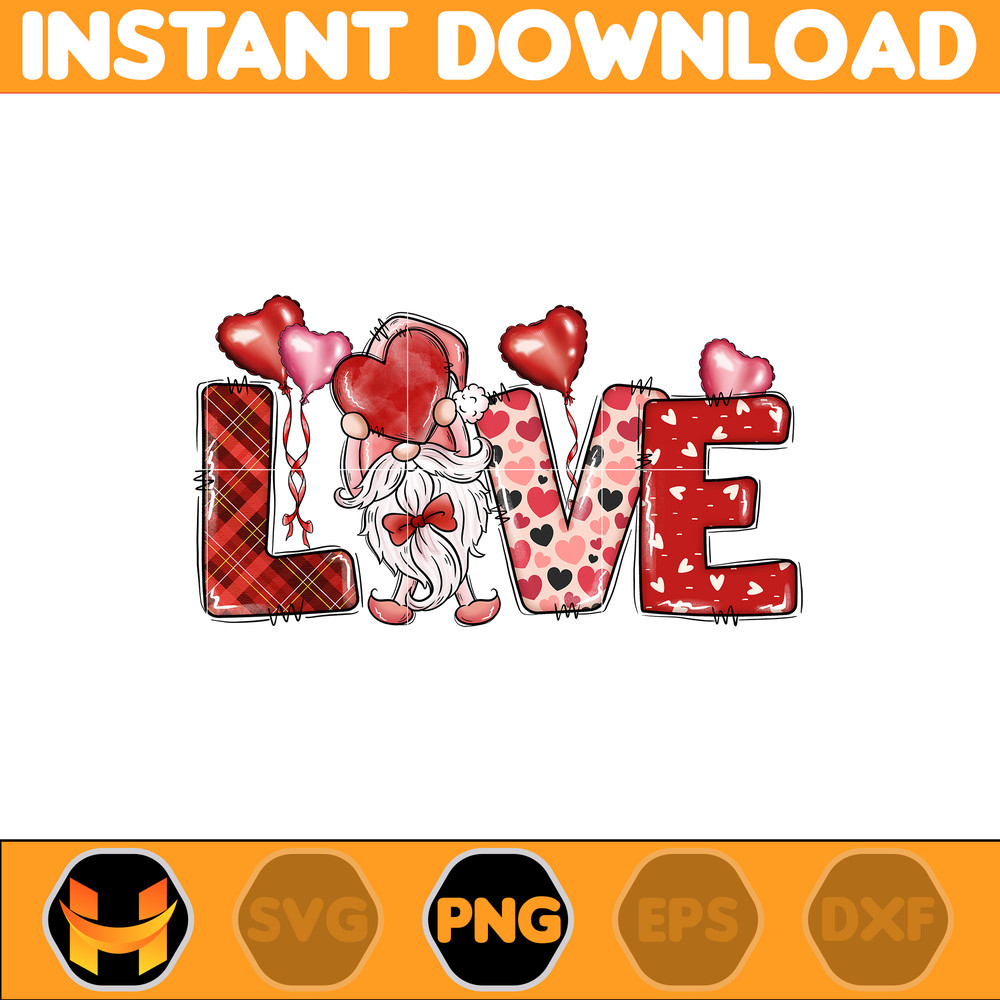 Valentines Day Gnomes Png Sublimation Design, Valentine's Day Gnome Png, Valentines Day Png, Gnome with Heart Png, Love Gnomes Png (1).jpg