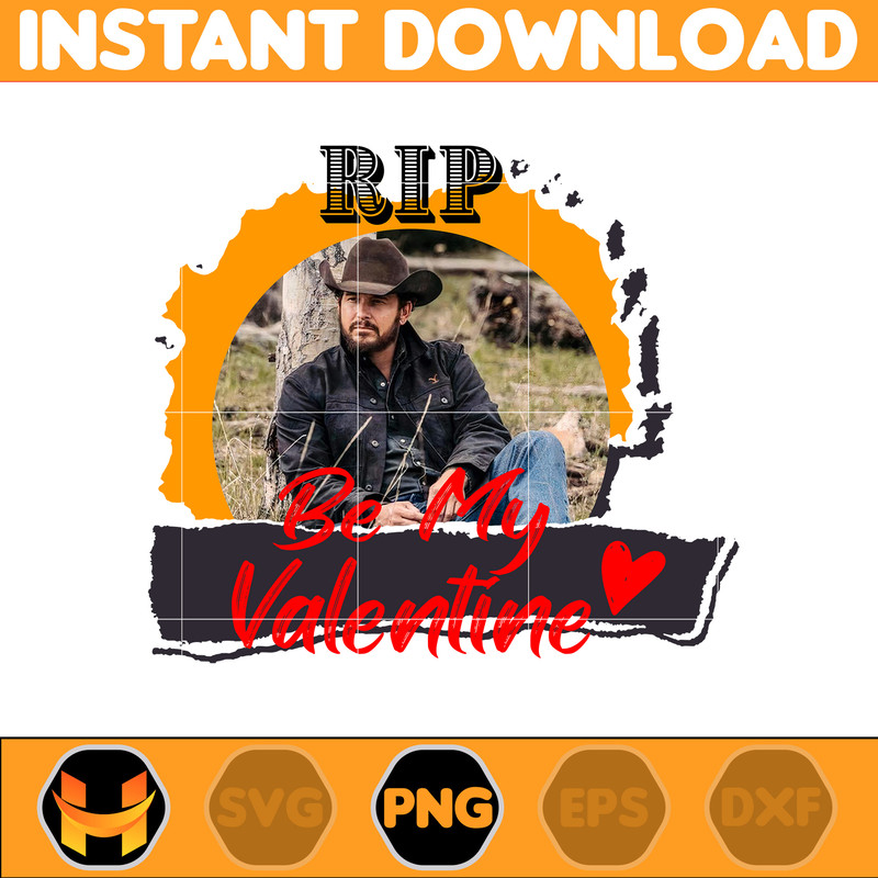 Yellowstone Valentines Sublimation Design, Western Valentine Png, Valentine's Day Png, Instant Dowload (25).jpg
