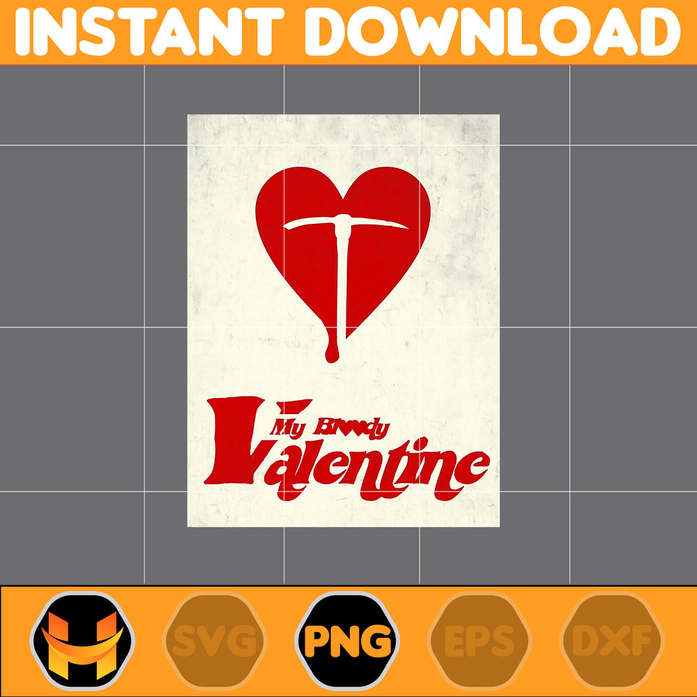 Horror Valentine Png, Valentine Killer Story Png, Be My Valentine Png, Be Mine Character Movie Png, Digital File (3).jpg