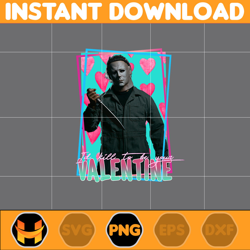 Horror Valentine Png, Valentine Killer Story Png, Be My Valentine Png, Be Mine Character Movie Png, Digital File (51).jpg