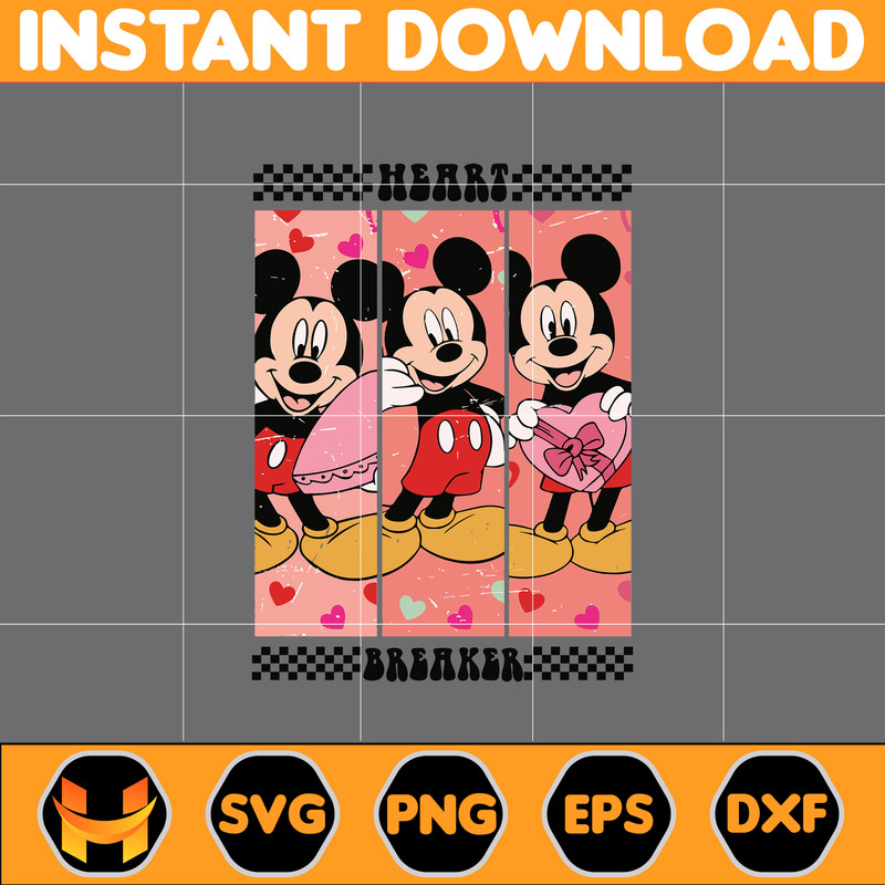 Designs Cartoon Valentine Svg, Be My Valentine Svg, Mouse And Friend Character Movie Svg (13).jpg