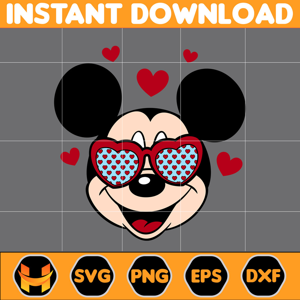 Designs Cartoon Valentine Svg, Be My Valentine Svg, Mouse And Friend Character Movie Svg (30).jpg
