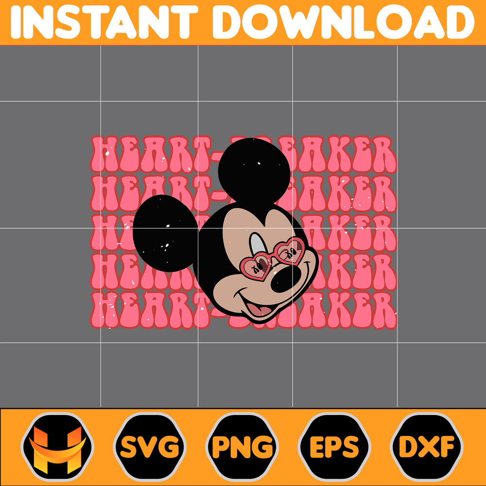 Designs Cartoon Valentine Svg, Be My Valentine Svg, Mouse And Friend Character Movie Svg (45).jpg