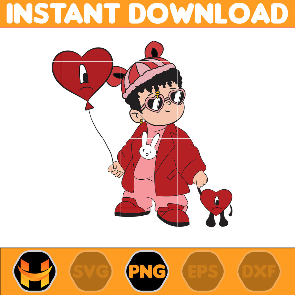 Bad Bunny Valentines Day Png, Benito Png, Un Valentina Sin Ti, Bad Bunny Png, Cricut Png, Valentine's Day Png (11).jpg