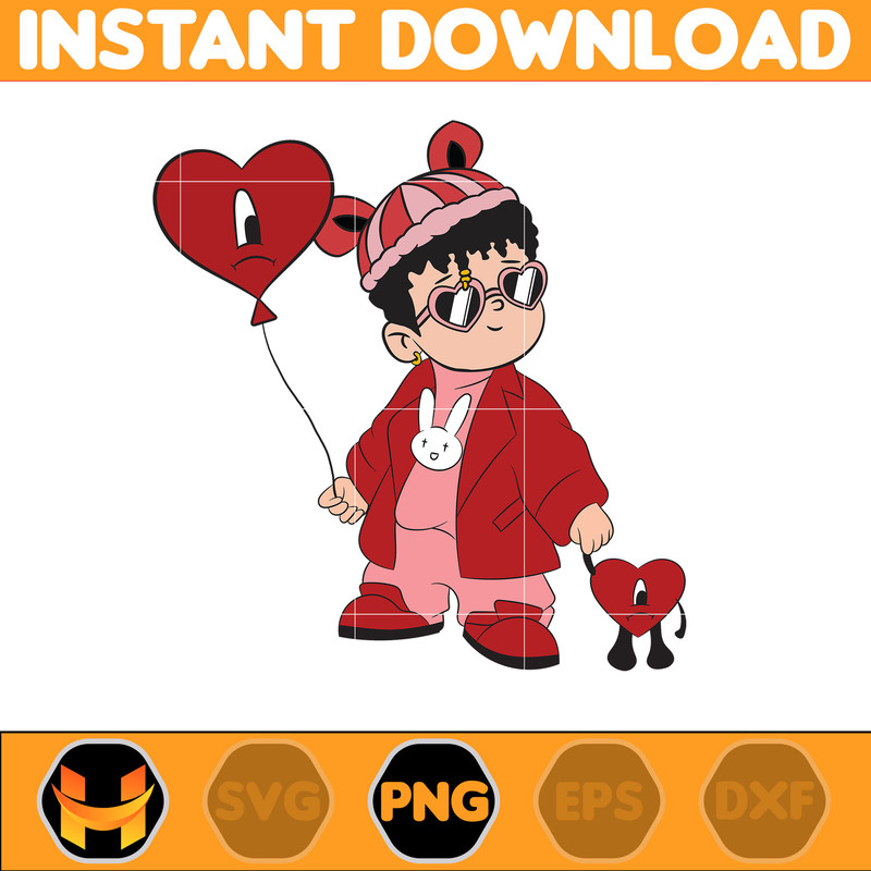 Bad Bunny Valentines Day Png, Benito Png, Un Valentina Sin Ti, Bad Bunny Png, Cricut Png, Valentine's Day Png (11).jpg