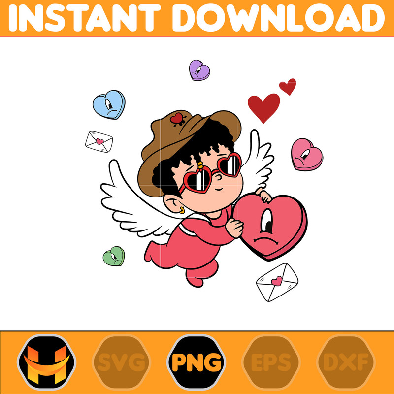 Bad Bunny Valentines Day Png, Benito Png, Un Valentina Sin Ti, Bad Bunny Png, Cricut Png, Valentine's Day Png (13).jpg