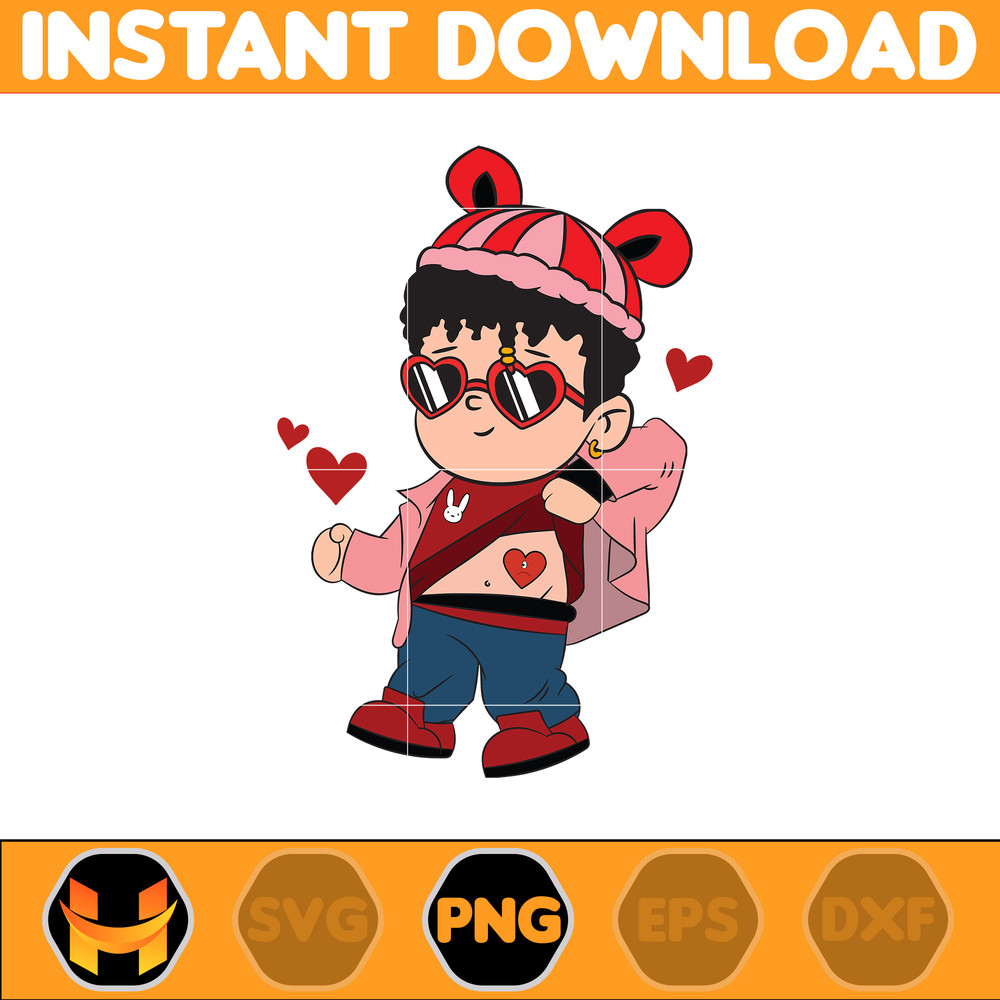 Bad Bunny Valentines Day Png, Benito Png, Un Valentina Sin Ti, Bad Bunny Png, Cricut Png, Valentine's Day Png (14).jpg
