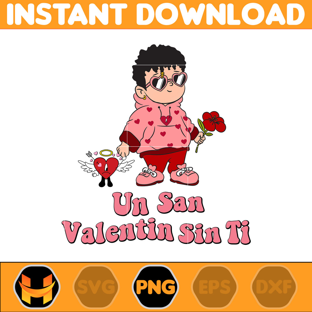 Bad Bunny Valentines Day Png, Benito Png, Un Valentina Sin Ti, Bad Bunny Png, Cricut Png, Valentine's Day Png (17).jpg