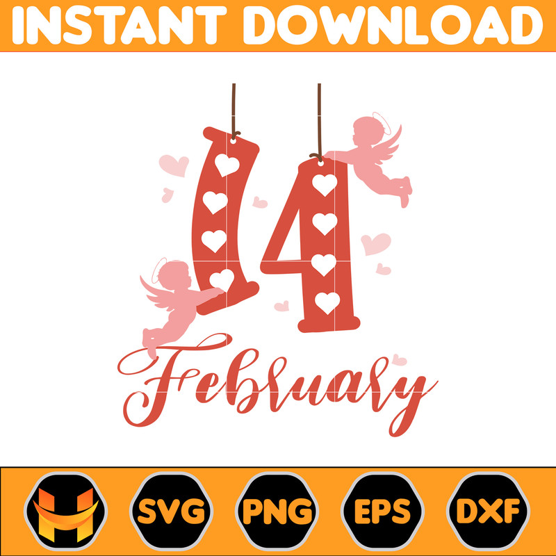 Valentine's Day Sign Svg, Wood Round Signs, Valentine's Day Door Hanger Svg, Laser Cut file, Glowforge Ready Files (4).jpg