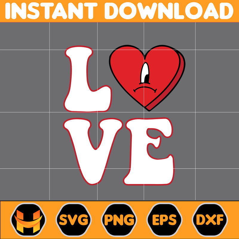 Bad Bunny Valentines Day Svg, Benito Svg, Un Valentina Sin Ti, Bad Bunny Svg, Cricut Svg, Valentine's Day (17).jpg
