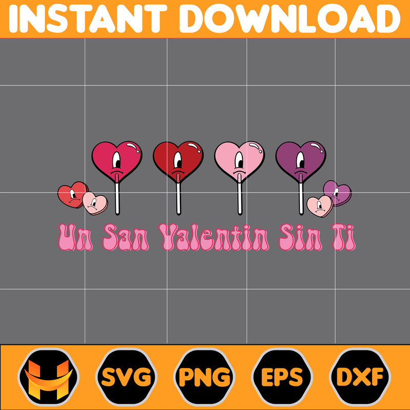 Bad Bunny Valentines Day Svg, Benito Svg, Un Valentina Sin Ti, Bad Bunny Svg, Cricut Svg, Valentine's Day (20).jpg