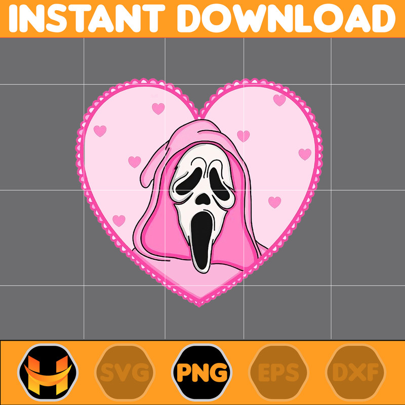 Ghostface Horror Valentine PNG, Valentine's Day Horror Character, Horror Valentine Png, Valentine's Day Png (2).jpg