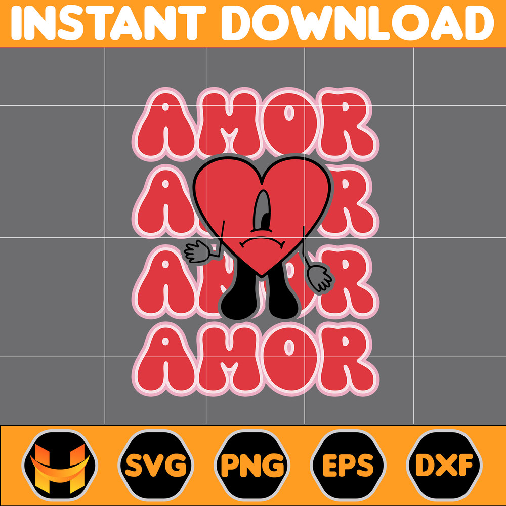 Bad Bunny Valentines Day Svg, Benito Svg, Un Valentina Sin Ti, Bad Bunny Png, Cricut Svg, Valentine's Day Svg (2).jpg