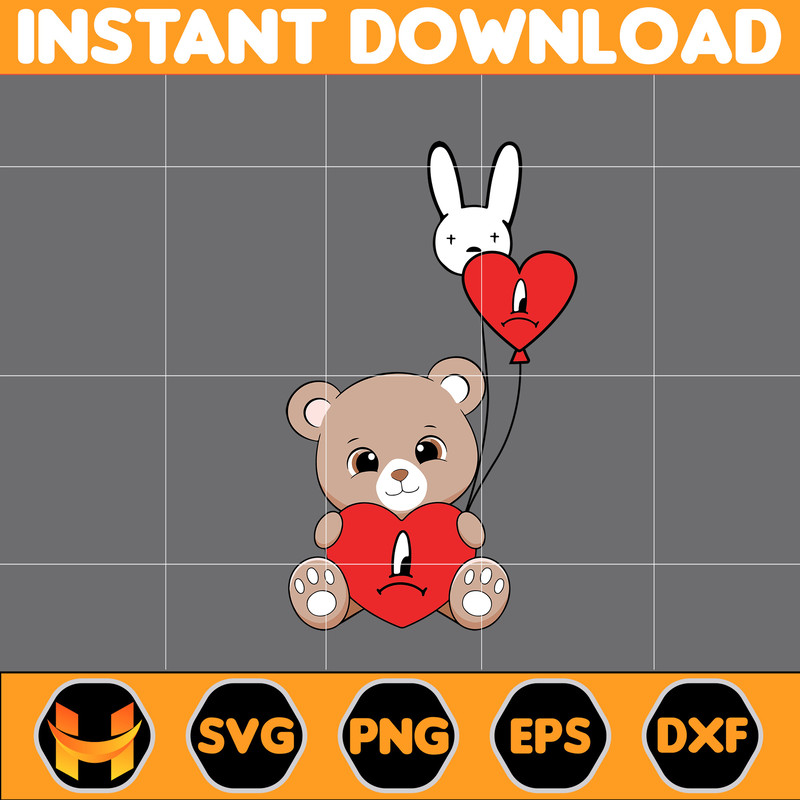 Bad Bunny Valentines Day Svg, Benito Svg, Un Valentina Sin Ti, Bad Bunny Png, Cricut Svg, Valentine's Day Svg (3).jpg