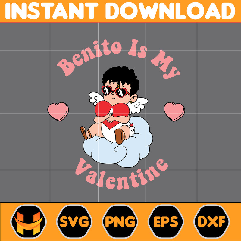 Bad Bunny Valentines Day Svg, Benito Svg, Un Valentina Sin Ti, Bad Bunny Png, Cricut Svg, Valentine's Day Svg (6).jpg