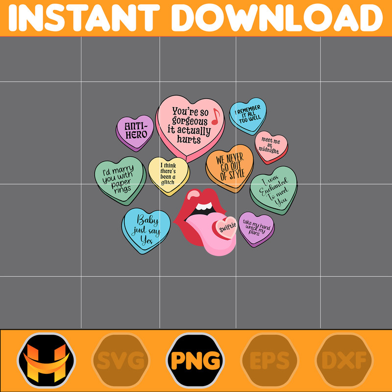 Swiftie Valentine Candy Heart Png, Swiftie Valentine, In My Lover Era Png, Lover Valentine Png, XOXO Valentine Png, Png, Heart Love Valentine Gift.jpg
