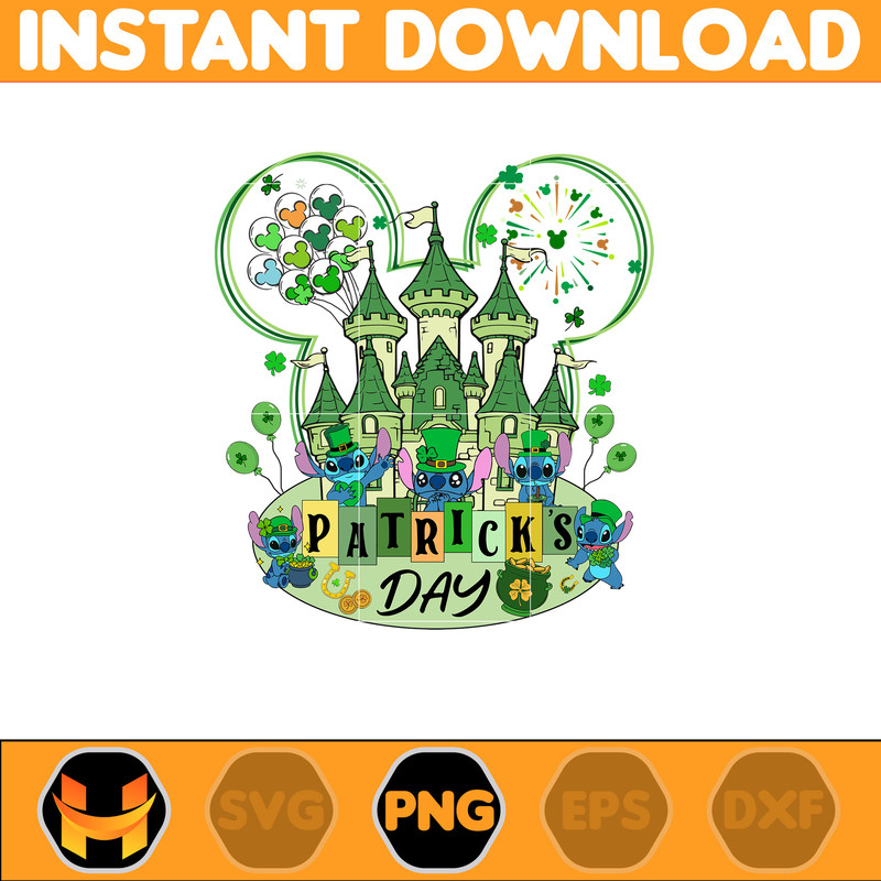 Catsel Patricks Day Png, Stitch Happy Patrick Day Png, First Dis ney Trip Png, Magical Patricks, Lucky Vibes Png.jpg