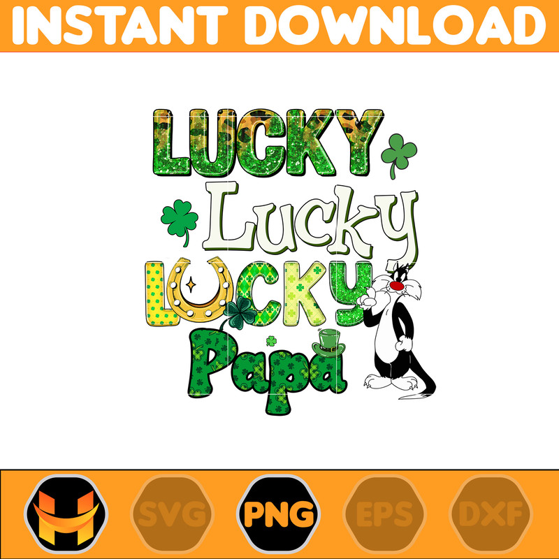 Lucky Papa Png, Pinch Proof Png, St Patrick's Day Png, Cartoon Characters Png, Pot of Gold, Feeling Lucky Png.jpg
