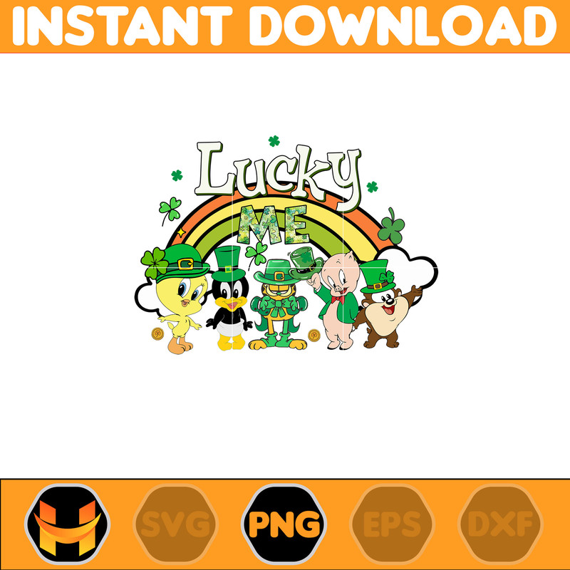 Lucky Png, Pinch Proof Png, St Patrick's Day Png, Cartoon Characters Png, Pot of Gold, Feeling Lucky Png (2).jpg