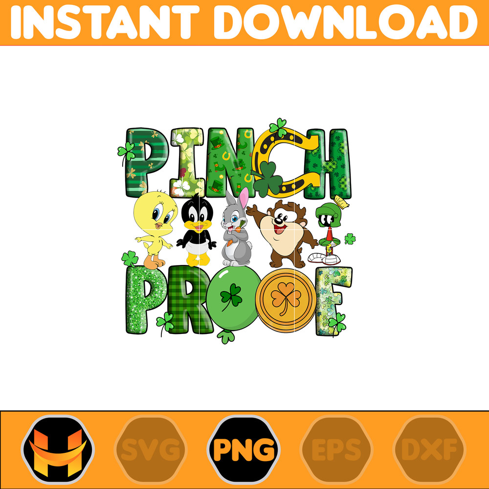 Pinch Proof Png, Pinch Proof Png, St Patrick's Day Png, Cartoon Characters Png, Pot of Gold, Feeling Lucky Png (2).jpg