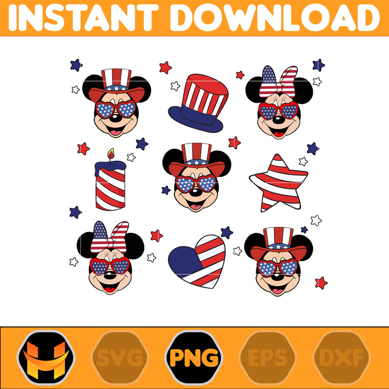 Mouse 4th Of July Png, Cartoon 4th July Png, Fourth Of July Designs, Independence Day, 4th Of July Png, Instant Download (11).jpg